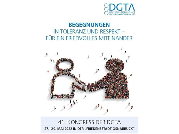 Titelbild des 41. Kongress der DGTA auf dem sich symbolisch die Hand gereicht wird.